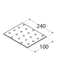Płytka perforowana 100x240 mm PP 13 - Wysoka jakość i trwałość Płytka perforowana 100x240 mm PP 13 - Wysoka jakość i trwałość
