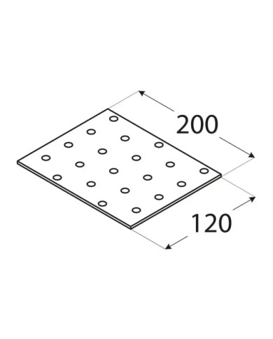 Płytka perforowana 120x200 PP 18 - Wysoka jakość i trwałość Płytka perforowana 120x200 PP 18 - Wysoka jakość i trwałość