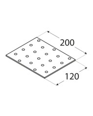 Płytka perforowana 120x200 PP 18 - Wysoka jakość i trwałość Płytka perforowana 120x200 PP 18 - Wysoka jakość i trwałość