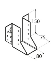 Wieszak belki WB-21 80x150 - Solidne wsparcie dla konstrukcji