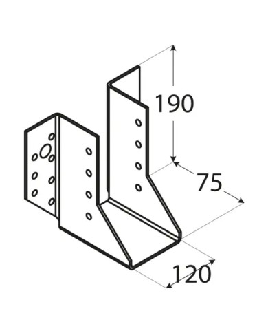Wieszak Belki 120x190x75x2,0 - Solidne i Wytrzymałe Akcesoria Wieszak Belki 120x190x75x2,0 - Solidne i Wytrzymałe Akcesoria