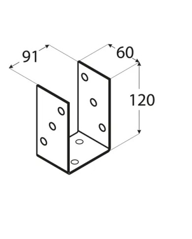Podstawa słupa 90 PSO 90 - Wymiary 91x120x5 mm | Zakup online Podstawa słupa 90 PSO 90 - Wymiary 91x120x5 mm | Zakup online