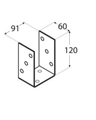 Podstawa słupa 90 PSO 90 - Wymiary 91x120x5 mm | Zakup online
