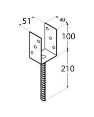 Podstawa słupa 100 lekka typ U - Wysoka jakość i trwałość