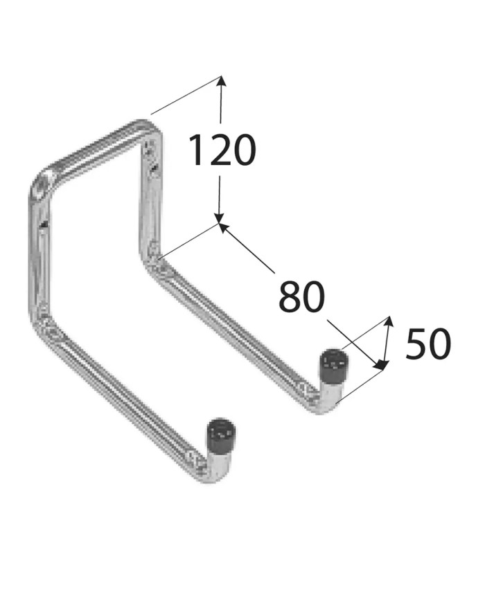 HAK PODWÓJNY U 80 H2U80 - Wytrzymałość i Funkcjonalność