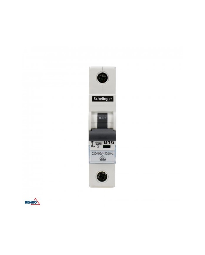 Wyłącznik nadprądowy 6KA 1P B 16A VDE Schelinger - Bezpieczeństwo!