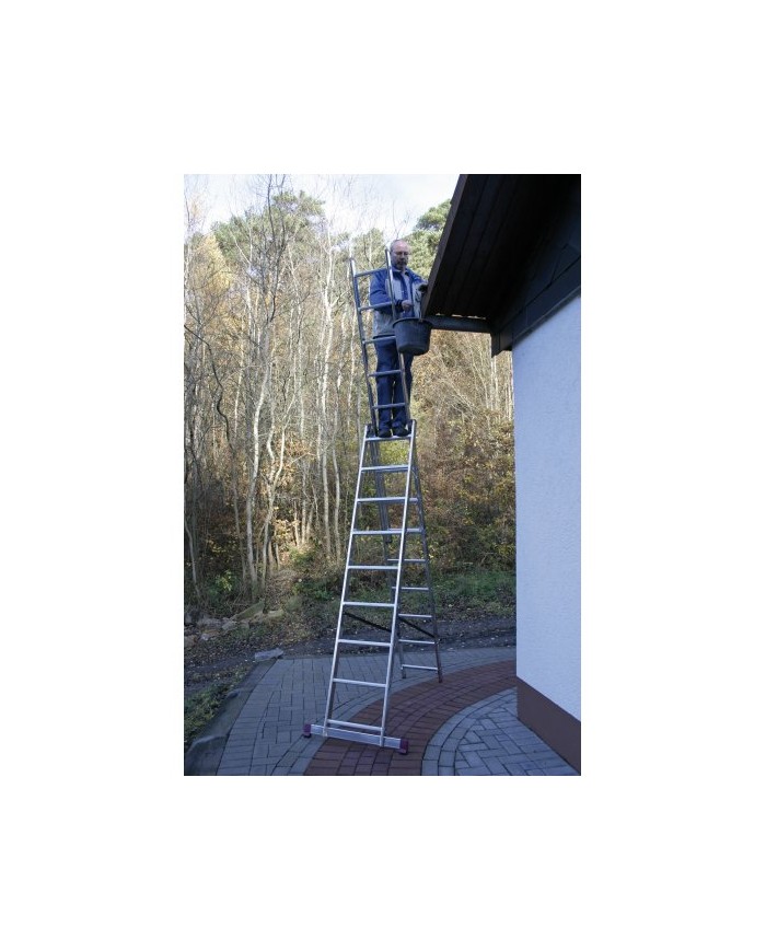 Drabina aluminiowa 3x9 stopni CORDA - wielofunkcyjna i składana Drabina aluminiowa 3x9 stopni CORDA - wielofunkcyjna i składana