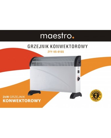 Nergis Grzejnik konwektorowy 2000 W Maestro ZYY-VS-01SS - bez nawiewu Nergis Grzejnik konwektorowy 2000 W Maestro ZYY-VS-01SS - bez nawiewu