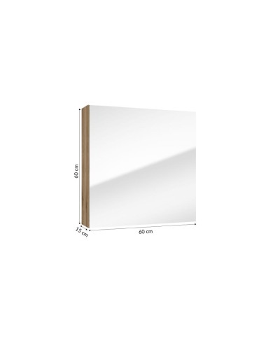 Szafka lustrzana RIETTI 60 cm - dąb evoke, lustro w zestawie Szafka lustrzana RIETTI 60 cm - dąb evoke, lustro w zestawie