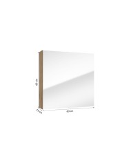 Szafka lustrzana RIETTI 60 cm - dąb evoke, lustro w zestawie Szafka lustrzana RIETTI 60 cm - dąb evoke, lustro w zestawie