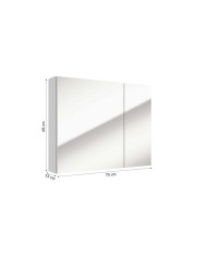 Szafka lustrzana Salsa 75cm - biały połysk, lustro - elegancja! Szafka lustrzana Salsa 75cm - biały połysk, lustro - elegancja!