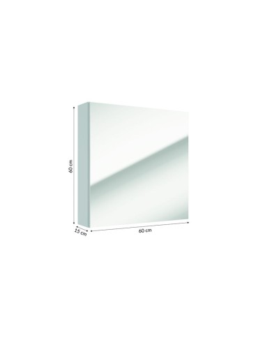 Szafka lustrzana Salsa 60cm - biały połysk, lustro - elegancja w łazience Szafka lustrzana Salsa 60cm - biały połysk, lustro - elegancja w łazience
