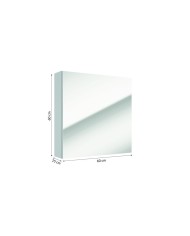 Szafka lustrzana Salsa 60cm - biały połysk, lustro - elegancja w łazience