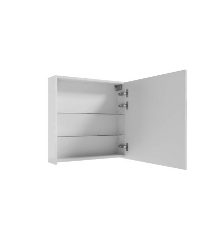 Szafka lustrzana Salsa 60cm - biały połysk, lustro - elegancja w łazience