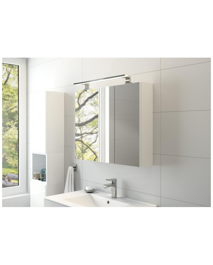 Kinkiet LISA LED 60 cm w chromie - Nowoczesne oświetlenie ścienne