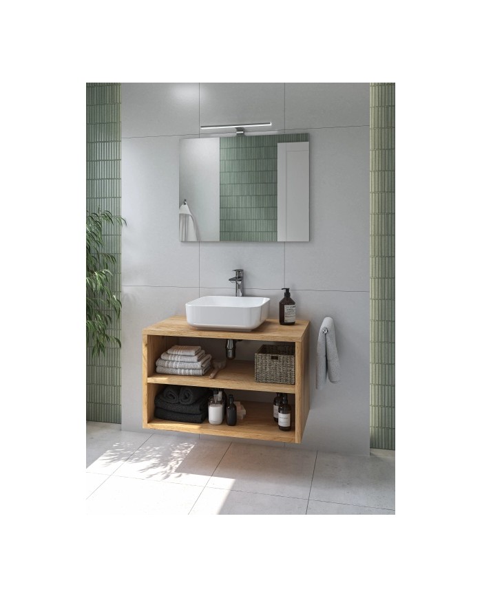 Kinkiet LISA LED 40 cm w chromie - Nowoczesne oświetlenie ścienne