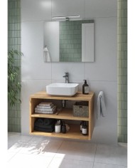 Kinkiet LISA LED 40 cm w chromie - Nowoczesne oświetlenie ścienne