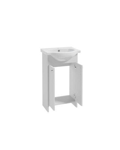 DIANA Zestaw szafka z umywalką 50cm - Biały, Elegancki Design DIANA Zestaw szafka z umywalką 50cm - Biały, Elegancki Design