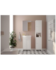 DIANA Zestaw szafka z umywalką 50cm - Biały, Elegancki Design DIANA Zestaw szafka z umywalką 50cm - Biały, Elegancki Design