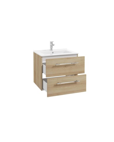 PINIA Zestaw szafka z umywalką 60 cm - buk truflowy PINIA Zestaw szafka z umywalką 60 cm - buk truflowy