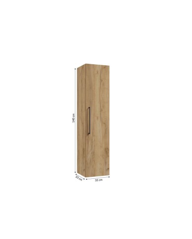 PINIA Słupek 32cm z czarnym uchwytem - Dąb Craft Złoty PINIA Słupek 32cm z czarnym uchwytem - Dąb Craft Złoty