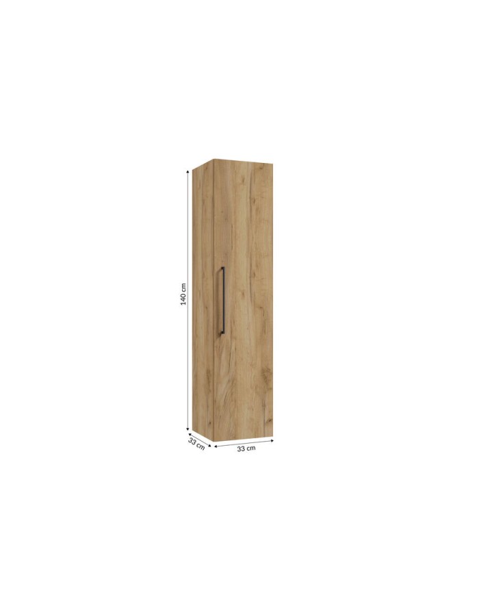 PINIA Słupek 32cm z czarnym uchwytem - Dąb Craft Złoty PINIA Słupek 32cm z czarnym uchwytem - Dąb Craft Złoty