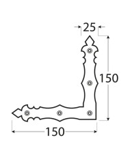 NAD 1C Narożnik Ozdobny Czarny 150x150x25mm - Wysoka Jakość NAD 1C Narożnik Ozdobny Czarny 150x150x25mm - Wysoka Jakość