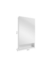 Szafka lustrzana Lupo 50cm - Biała z lustrem | Styl i Funkcjonalność Szafka lustrzana Lupo 50cm - Biała z lustrem | Styl i Funkcjonalność