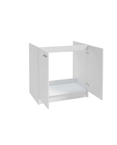 Szafka pod zlewozmywak 80x50 cm - biały laminat, stylowa i funkcjonalna Szafka pod zlewozmywak 80x50 cm - biały laminat, stylowa i funkcjonalna