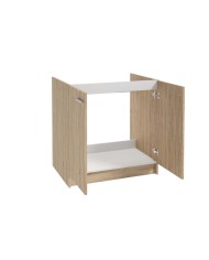 Szafka pod zlewozmywak 80x50 cm - Dąb Sonoma - Styl i Funkcjonalność Szafka pod zlewozmywak 80x50 cm - Dąb Sonoma - Styl i Funkcjonalność