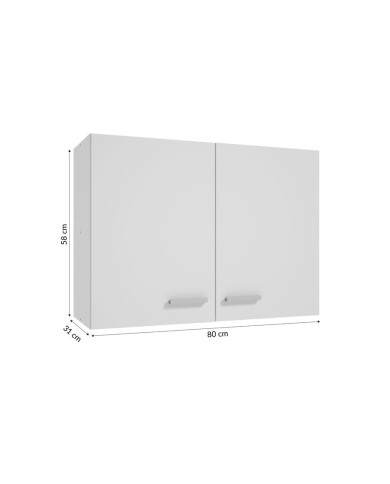 Szafka kuchenna wisząca Single 80 cm - biały laminat Szafka kuchenna wisząca Single 80 cm - biały laminat