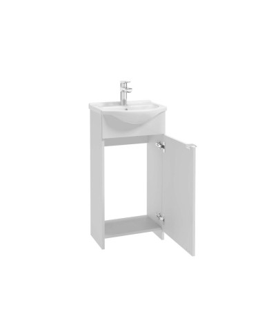 KREDO Zestaw szafka z umywalką 40 cm - biały połysk L1528 K KREDO Zestaw szafka z umywalką 40 cm - biały połysk L1528 K