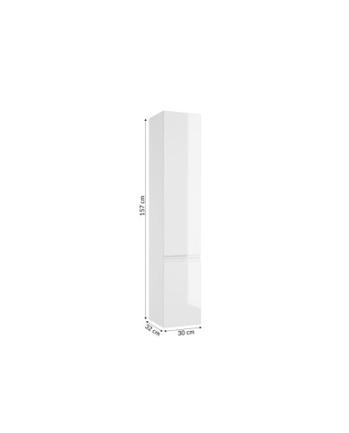 MODUS Słupek 30 cm K:lam. biały F:lak. biała połysk - Styl i Funkcjonalność MODUS Słupek 30 cm K:lam. biały F:lak. biała połysk - Styl i Funkcjonalność