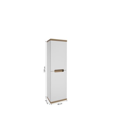 RONDA Słupek 40 cm - Biały Połysk K i F - Elegancja i Styl RONDA Słupek 40 cm - Biały Połysk K i F - Elegancja i Styl