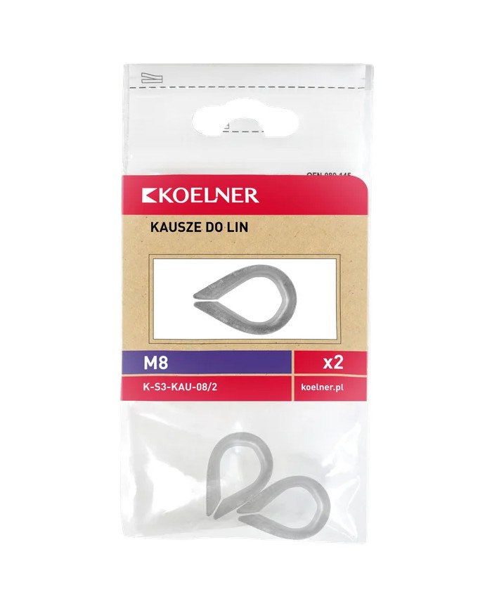 RAWLPLUG Kausze do lin 8 Blister - 2 sztuki w ofercie! RAWLPLUG Kausze do lin 8 Blister - 2 sztuki w ofercie!