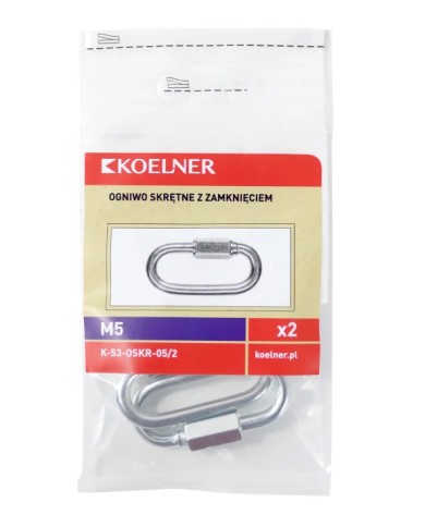 RAWLPLUG Ogniwo skrętne 5mm - Blister 2 sztuki | Wysoka jakość RAWLPLUG Ogniwo skrętne 5mm - Blister 2 sztuki | Wysoka jakość