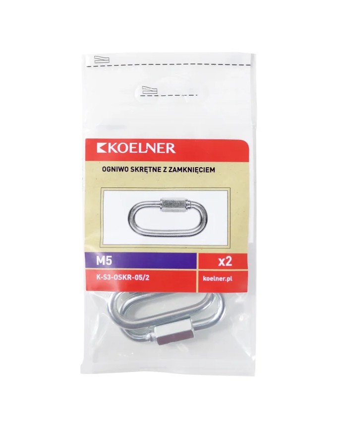 RAWLPLUG Ogniwo skrętne 5mm - Blister 2 sztuki | Wysoka jakość