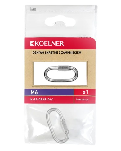 RAWLPLUG Ogniwo skrętne 6mm - Blister 1szt | Wysoka jakość RAWLPLUG Ogniwo skrętne 6mm - Blister 1szt | Wysoka jakość