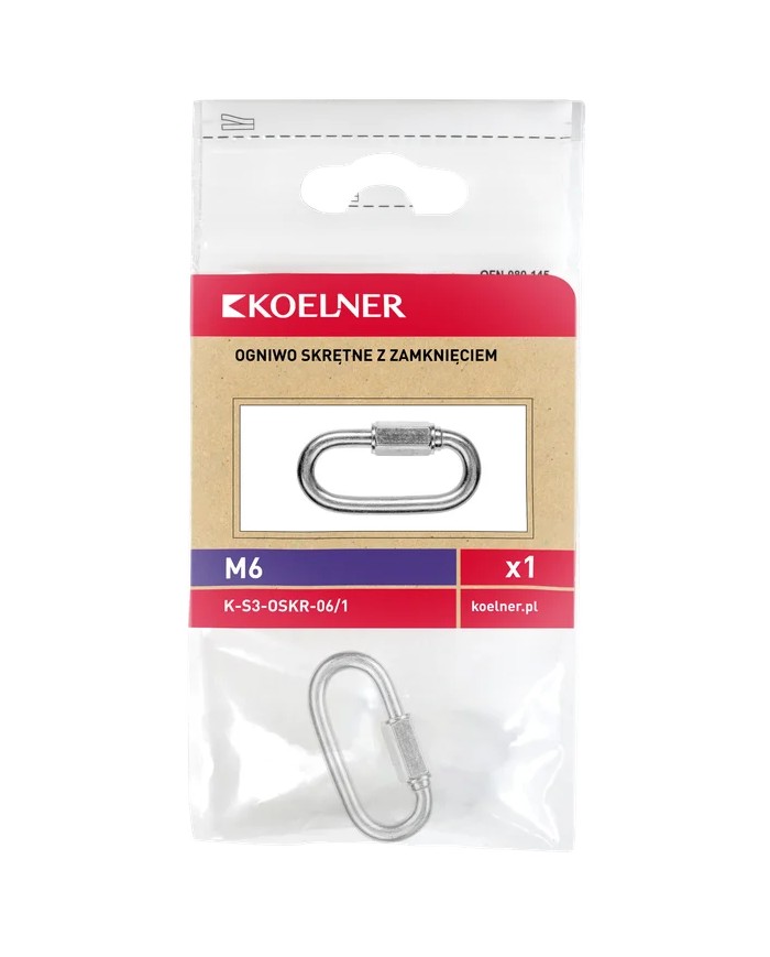 RAWLPLUG Ogniwo skrętne 6mm - Blister 1szt | Wysoka jakość RAWLPLUG Ogniwo skrętne 6mm - Blister 1szt | Wysoka jakość