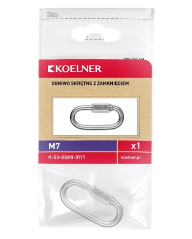 RAWLPLUG Ogniwo skrętne 7mm - Blister 1szt | Wysoka jakość RAWLPLUG Ogniwo skrętne 7mm - Blister 1szt | Wysoka jakość
