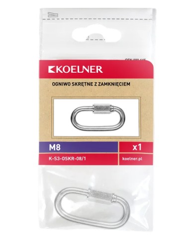 RAWLPLUG Ogniwo skrętne 8mm w blistrze - 1 sztuka RAWLPLUG Ogniwo skrętne 8mm w blistrze - 1 sztuka