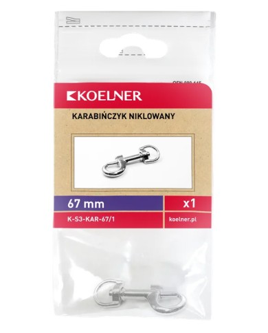 RAWLPLUG Karabinczyk niklowany 67mm - Wytrzymałość i jakość RAWLPLUG Karabinczyk niklowany 67mm - Wytrzymałość i jakość
