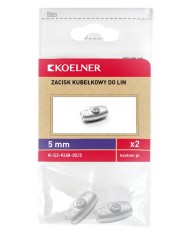 Zacisk linowy kubełkowy 5mm - 2 sztuki | Wysoka jakość i trwałość