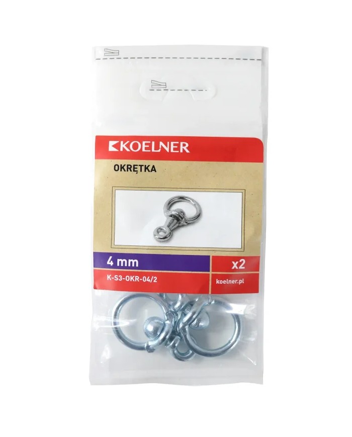 RAWLPLUG Okrętka Super 4mm - 2 sztuki do mocowania w budownictwie RAWLPLUG Okrętka Super 4mm - 2 sztuki do mocowania w budownictwie