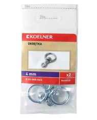 RAWLPLUG Okrętka Super 4mm - 2 sztuki do mocowania w budownictwie RAWLPLUG Okrętka Super 4mm - 2 sztuki do mocowania w budownictwie