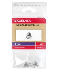 Zacisk linowy siodełkowy 4mm - 2 sztuki, pojedynczy zestaw Zacisk linowy siodełkowy 4mm - 2 sztuki, pojedynczy zestaw