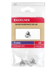 Zacisk linowy siodełkowy 5mm - 2 sztuki, pojedynczy zestaw Zacisk linowy siodełkowy 5mm - 2 sztuki, pojedynczy zestaw