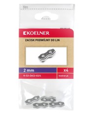 Zacisk linowy siodełkowy 2mm 4szt - podwójny, wysoka jakość! Zacisk linowy siodełkowy 2mm 4szt - podwójny, wysoka jakość!