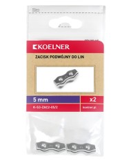 Zacisk linowy siodełkowy 5mm 2szt - podwójny, wysoka jakość! Zacisk linowy siodełkowy 5mm 2szt - podwójny, wysoka jakość!