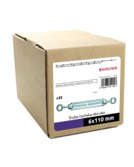 Śruba rzymska oko-oko 82416 M6x110 mm - Wysoka jakość i trwałość Śruba rzymska oko-oko 82416 M6x110 mm - Wysoka jakość i trwałość